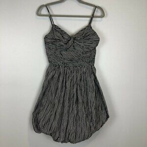 Tracy Reese Gray White Pinstripe SunDress 4